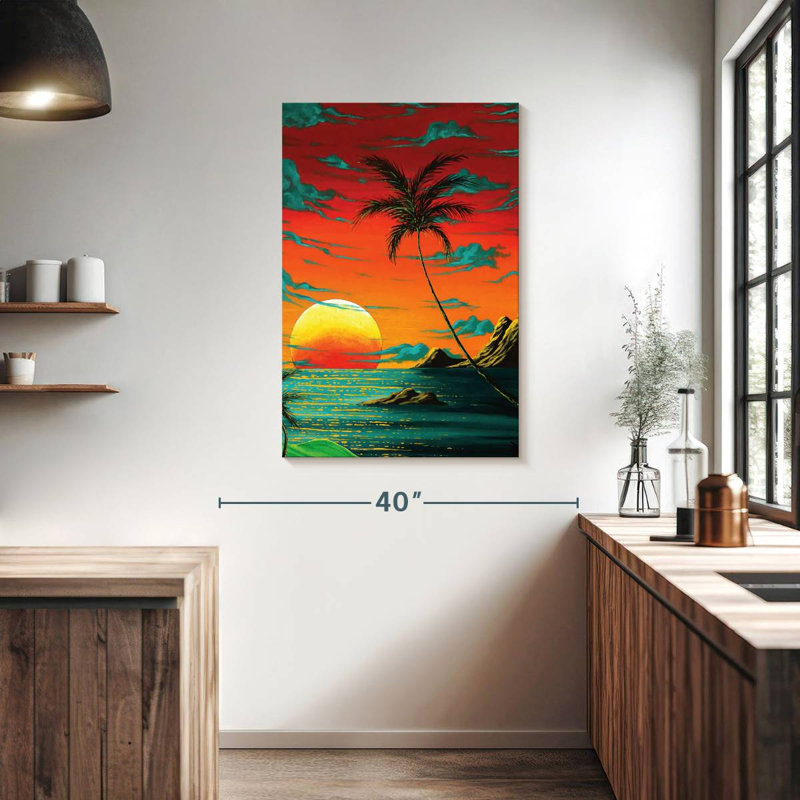 Gillard Tropical Burn, 39" H x 26" W