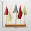 Scène de table de Noël 16,5 po, vert-brun