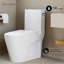 Toilette allongée encastrée droite à vortex droit blanc 1,28 GPF St. Tropez-130451359-130451360