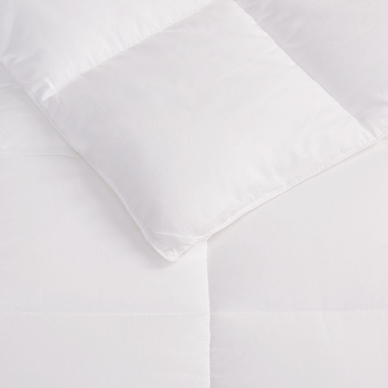 Ensembles de literie en coton douillette, édredon sans plumes, design blanc doux