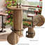 Table bistro de 31,51 po de largeur x 39,37 po de hauteur avec repose-pieds, parfaite pour les petits espaces et les rassemblements confortables