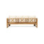 Lit de jour Rustic Terrace - Bois et eau - Déversement extérieur de style coussin de siège -