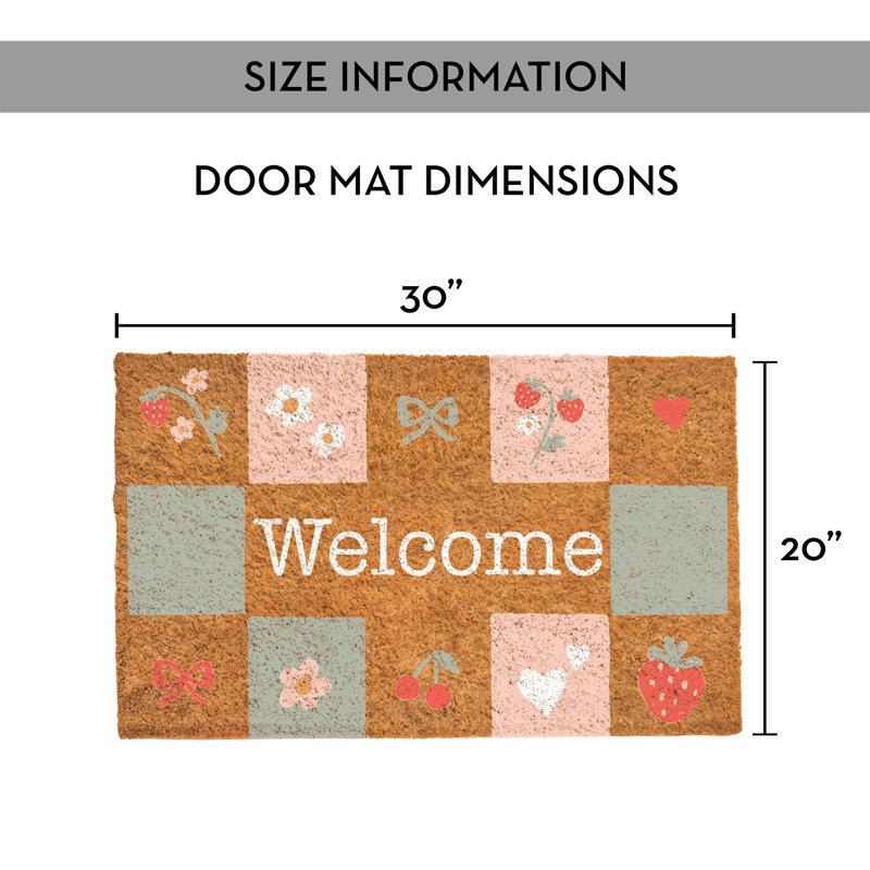 Tapis de porte Welcome Check 30 x 20