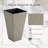 Outsunny Set Of 3 Tall Planters With Drainage Hole, 28" Outdoor Flower Pots, Indoor Planters For Porch Patio And Deck-2020022985