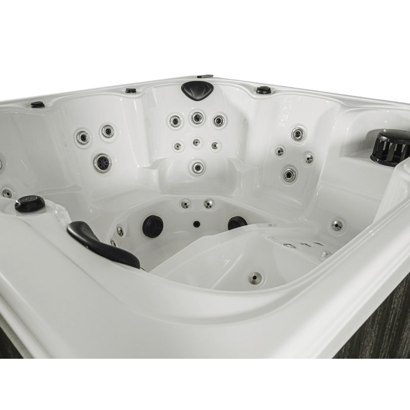 Hydro Spas HYD-71 220 Volt 6 Person 71 - Jet Acrylic Square Standard (Hardwired) Hot Tub with Ozonator