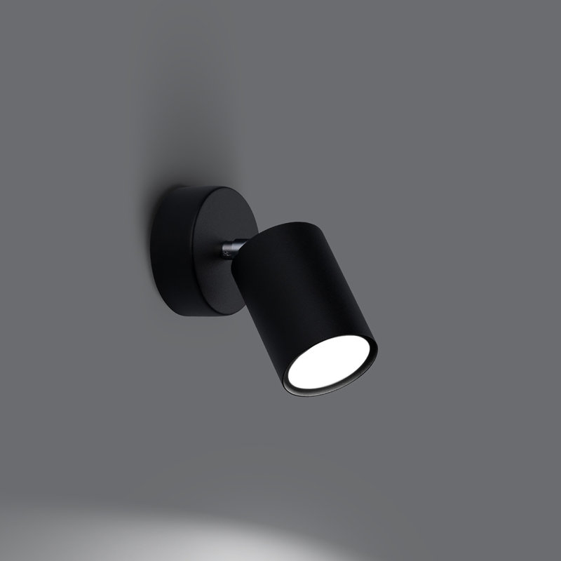 Wall lamp LEMMI 1 white, Black