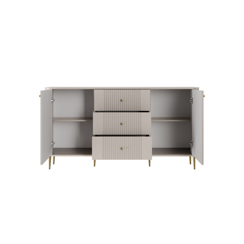 Dayzee Komoda 160 2d3sz - egs, Cashmere/Gold