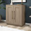 Armoire d'appoint rectangulaire en chêne gris antique de 28 po de largeur Tillman-2009623077