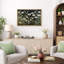 «White Wildflower Meadow», art du salon, impression sur toile encadrée-734293145-734293146