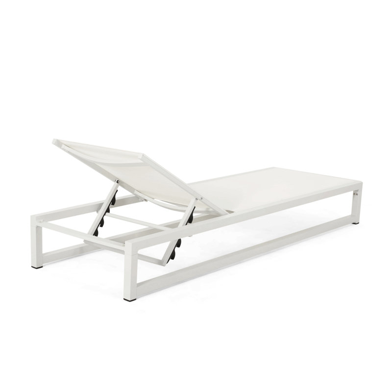Chaise longue d'extérieur VENISE CHAISE, Blanc