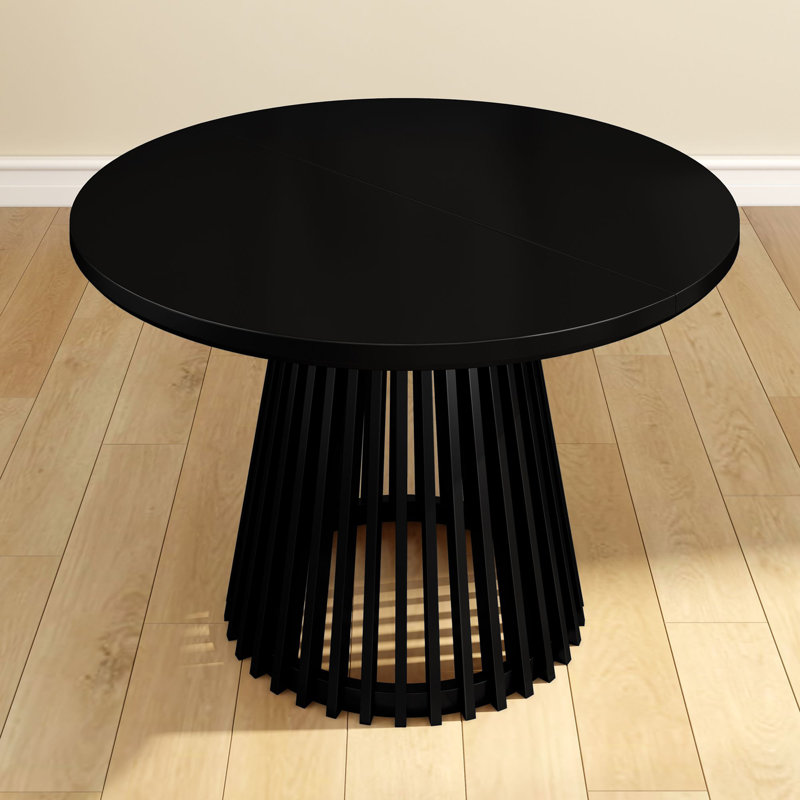 Table de salle à manger Lido, Noir, noir, noir, noir