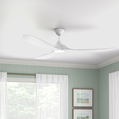  Ventilateur de plafond standard à 3 pales Elianna avec télécommande et ensemble d'éclairage inclus