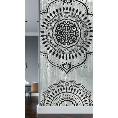 Murale l 8 pi x l 45 po indigo mandala Nokesville