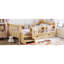 Lit simple en bois compact avec rangement
