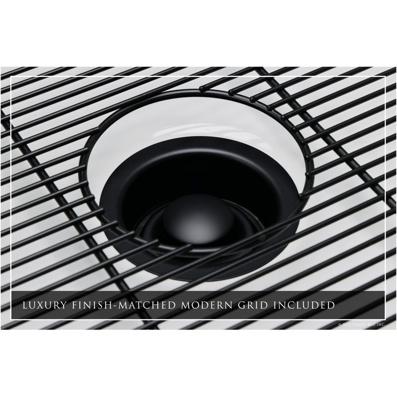 Luxury 33" L x 20" W Dual Mount Kitchen Sink with Basket Strainer, Matte Black Accessories