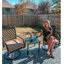 Fauteuil de patio pivotant avec coussin Rybolt