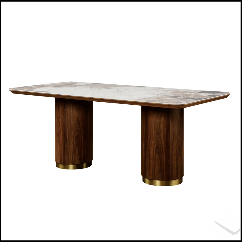 Dessus en céramique et table de salle à manger Willene