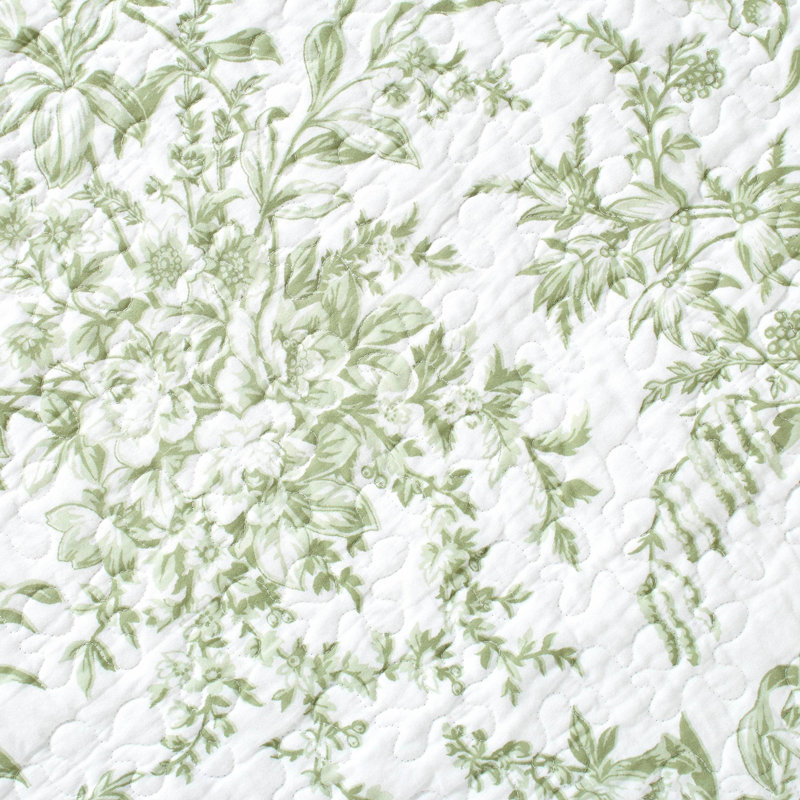 King Size Blue and White Cotton Reversible Quilt Set