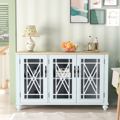 Anadia 3-Door Accent Cabinet with Adjustable Shelves