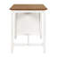 Ensemble de 5 tables de bar en bois à hauteur de comptoir avec 4 chaises, blanc