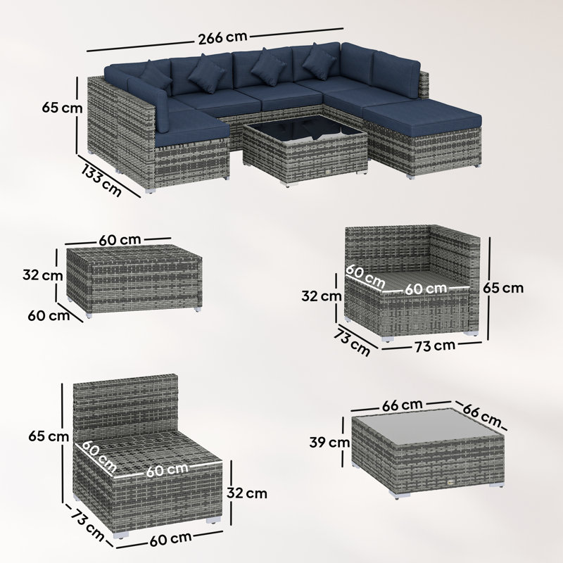 Rattan Sofa Set