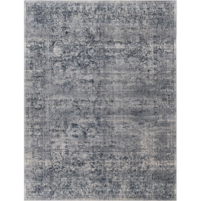 Lanett Oriental Blue/Grey Area Rug