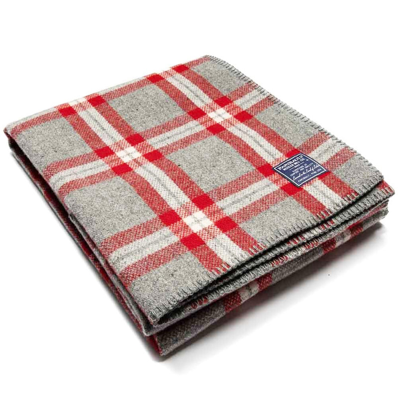 Hand Woven Blanket, Red, 80" x 96"