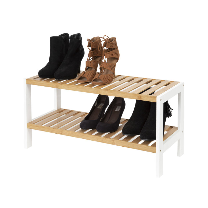 8 Pair Solid Wood Shoe Rack