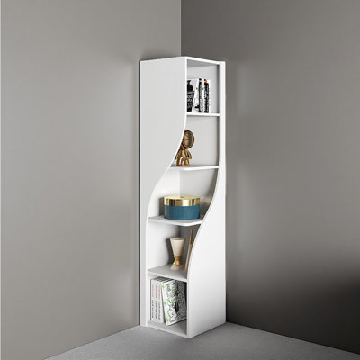 Modern style corner bookcase