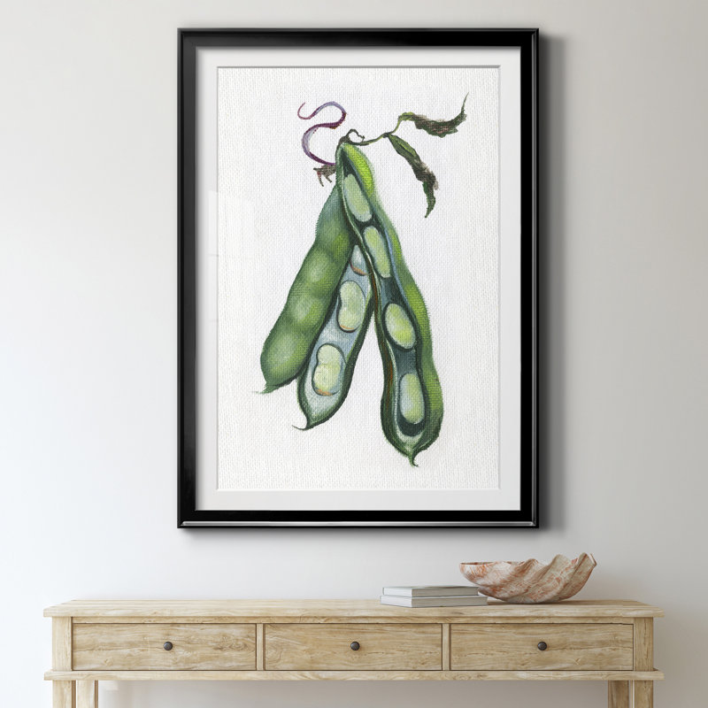«Garden Fresh Peas», reproduction de cadre photo sur papier, Noir, H 18,5 po x l 24,5 po x P 1,5 po