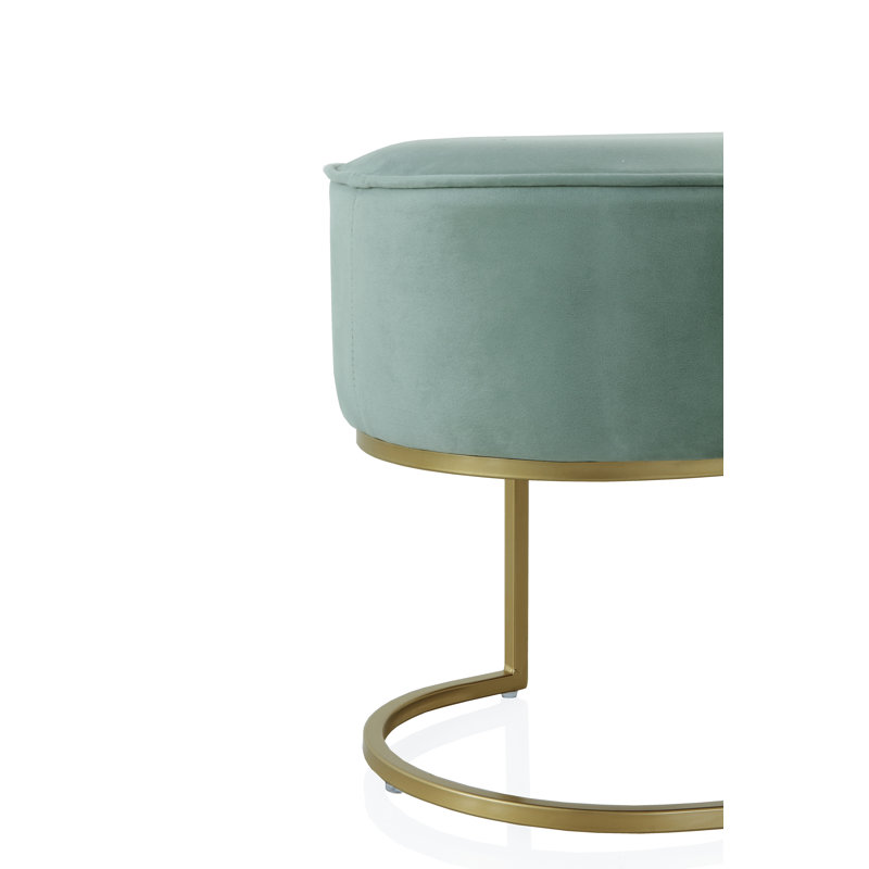 Velvet Upholstered Bench