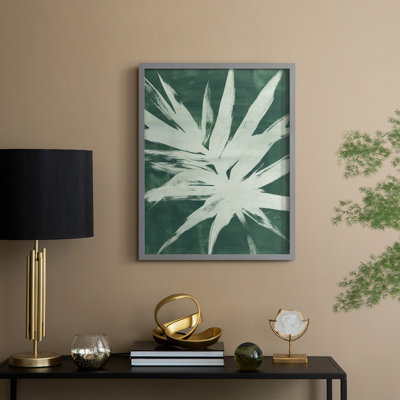 Water Palm Fossil I Framed Print - Solid Wood