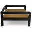 Lit pour chien surélevé Ayra, bois massif, matelas moka, finition noire, petit-94890087-94890091