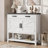 Farmhouse Entryway Table With 2-Door Cabinet & 2 Drawers-1870809181