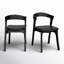 Chaise en bois et cuir Carper-70605908