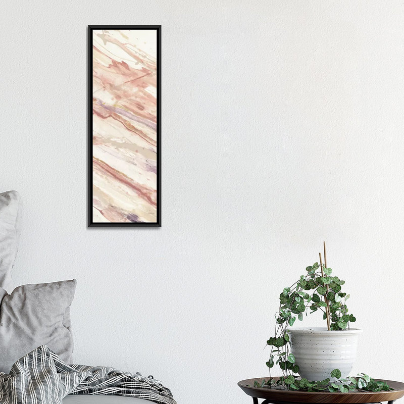 «Copper Dreams III» par Albena Hristova, impression sur toile tendue, H 36 po x l 12 po x P 1,5 po, Toile avec cadre noir
