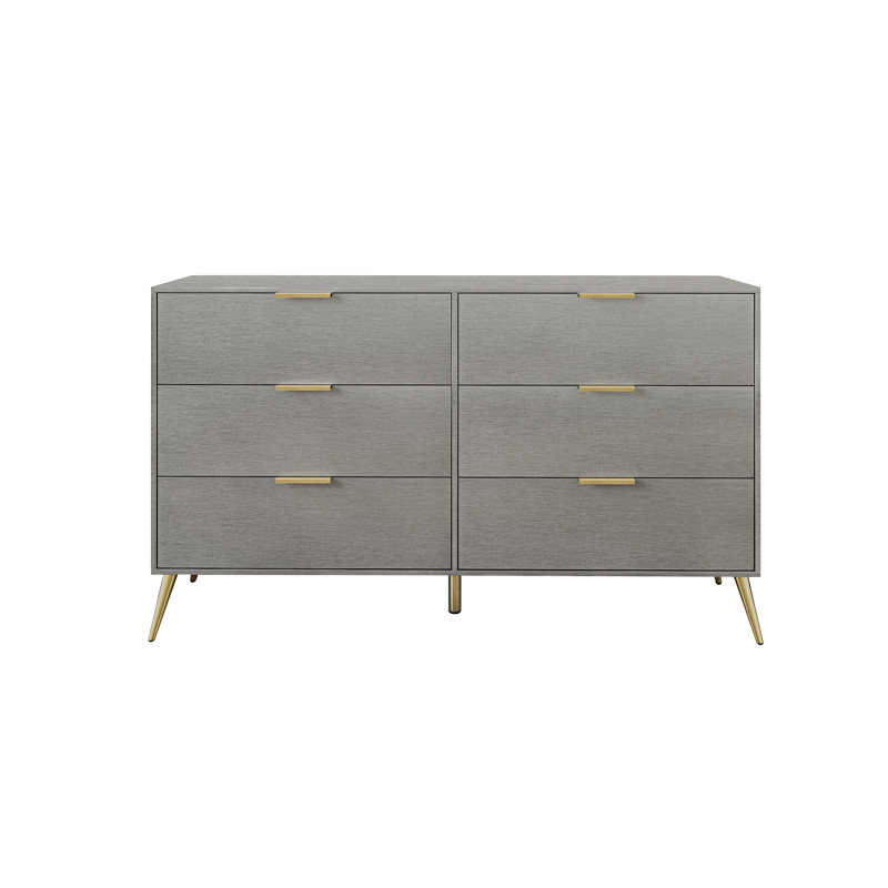 Rafiat 52.56'' W 6 - Drawer Dresser