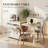74.5" Grey Kitchen Island with Expandable Table | 7 Wheels, Spice Rack & 4-Door Storage-1554674730