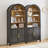 Aterion 70.9" Arched Storage Bookcase