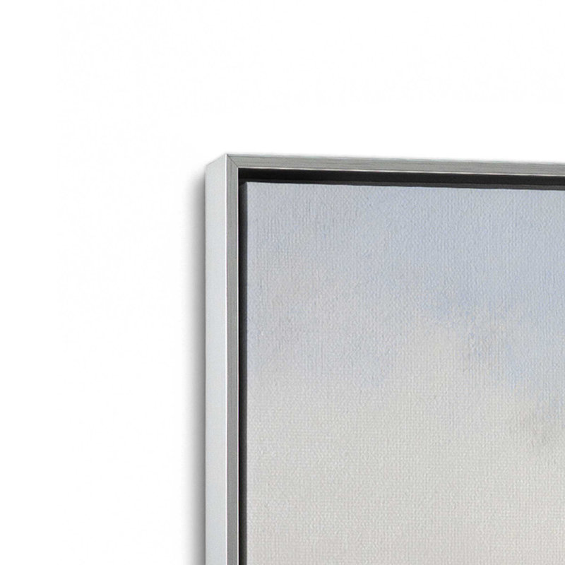Impression sur toile Mute Countryside Serenity II, H 30,75 po x l 20,75 po x P 1,75 po, Cadre flottant en chrome poli