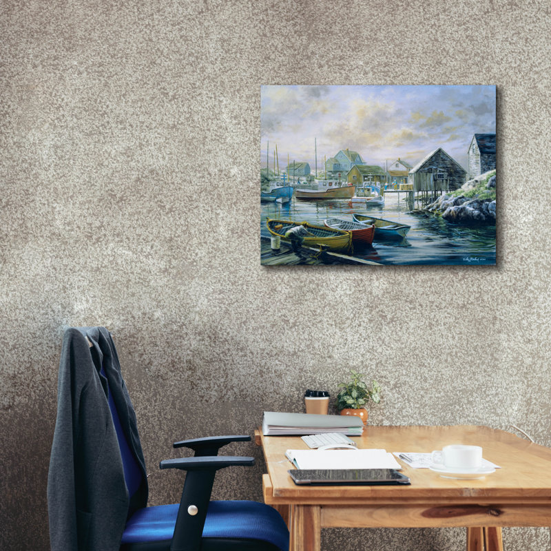  «Good Catch For A Lazy Day» par Nicky Boehme, art mural sur toile, 34 po x 26 po, H 26 po x l 34 po