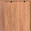Armoire de rangement multifonctionnelle pour chaussures avec banc et compartiments réglables pour un vestibule organisé-1931634741