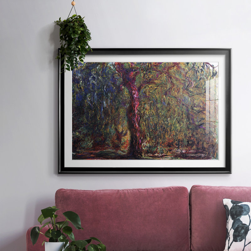 Saule Weeping par Monet, Noir, H 27 po x l 39 po x P 1,5 po