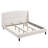 Bed Frame Upholstered Platform Bed with Wingback Headboard