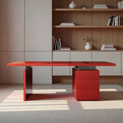 Bureau en bois massif avec tiroirs