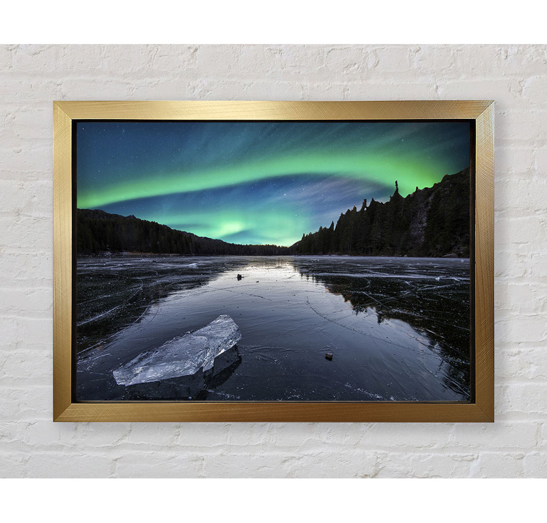 Northern Light Ice Waters - Einzelner Bilderrahmen Kunstdrucke