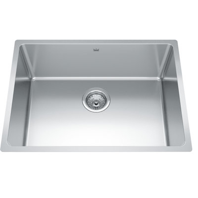 Brookmore 24.63'' L Single Bowl Stainless Steel Kitchen Sink