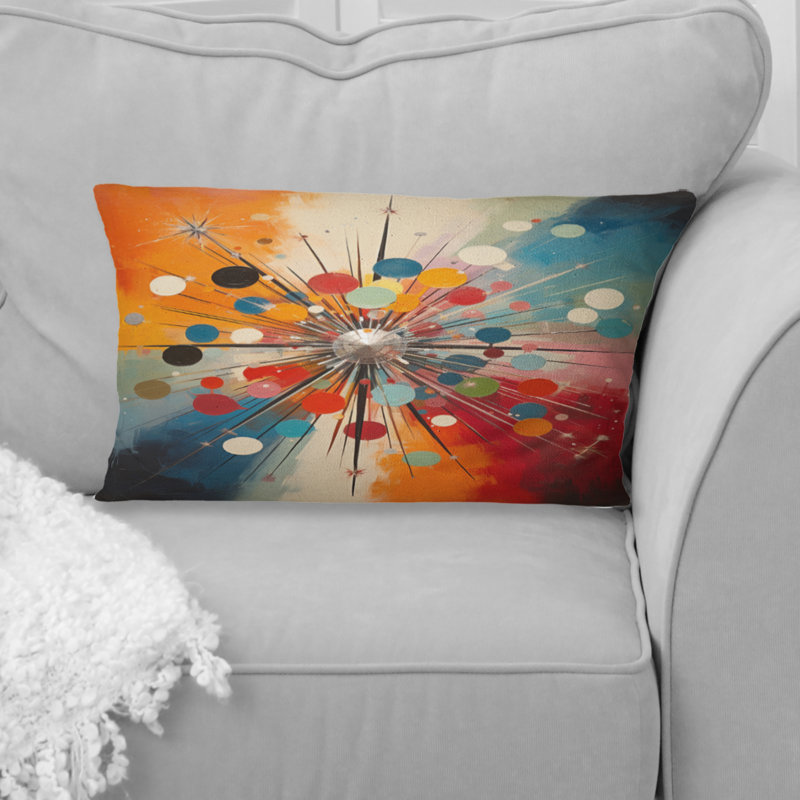 Coussin coloré Colorful Mid Century Optique Serenade IV - Abstract Midcentury
