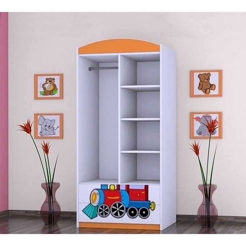 Christy 2 Door Wardrobe, Orange
