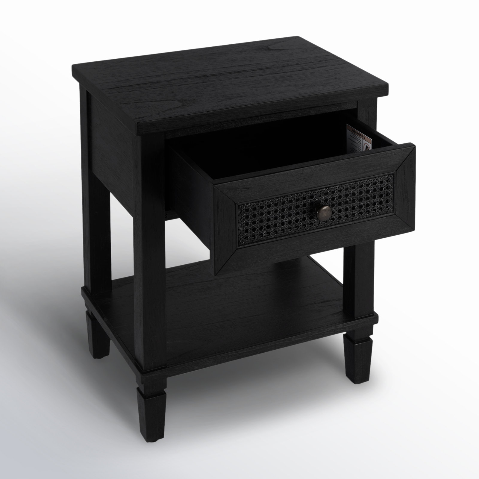 Charleston Cedar Nightstand, Black